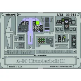   Eduard Accessories A-10 Thunderbolt II dashboard für Trumpeter-Bausatz - műszerfal- és műszerrészletező készlet