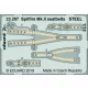 Eduard Accessories Spitfire Mk.II seatbelts STEEL f.Revell - acél fotómaratott biztonsági övek