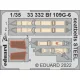 Eduard Accessories Bf 109G-6 seatbelts STEEL - acél fotómaratott biztonsági övek