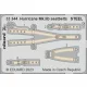Eduard Accessories Hurricane Mk.IIb seatbelts STEEL 1/32 REVELL - acél fotómaratott biztonsági övek
