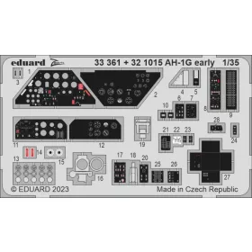   Eduard Accessories AH-1G early seatbelts STEEL 1/35 - acél fotómaratott biztonsági övek