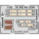 Eduard Accessories Hs 123A seatbelts STEEL  1/32 for ICM - acél fotómaratott biztonsági övek