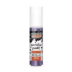   Pentart Metál lila színű akrilfesték - hobbi festék 20 ml 3374