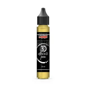 Pentart 3D Dekortoll átlátszó citrinsárga 30 ml 33842