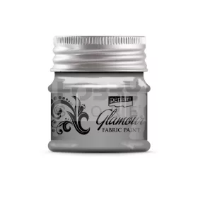 Pentart Glamour textilfesték ezüst 50 ml 33858