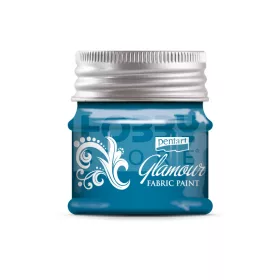Pentart Glamour textilfesték kékezüst 50 ml 33859