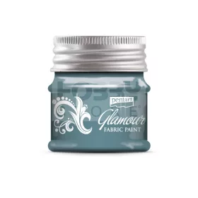 Pentart Glamour textilfesték türkizezüst 50 ml 33860