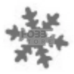 Formalyukasztó 50 mm, Hópehely 1 - 34408