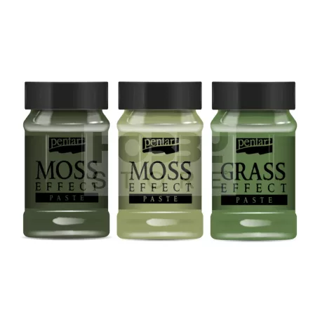 Pentart Moha hatás paszta (Moss & Grass Effect Paste) - világoszöld 34742