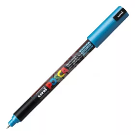   UNI POSCA PC-1MR METÁL KÉK színű tűhegyű dekormarker-filctoll 0.7 mm - 34746U