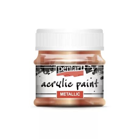 Pentart Metál antikréz színű akrilfesték - hobbi festék 50 ml 3496