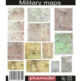   Plus Model WW II Landkarten Universal einsetzbar – dioráma kellék makett