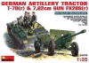 MiniArt German Artillery Tractor T-70 & Gun FK 288 w/crew – 1:35 harcjármű makett