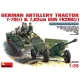 MiniArt German Artillery Tractor T-70 & Gun FK 288 w/crew – 1:35 harcjármű makett