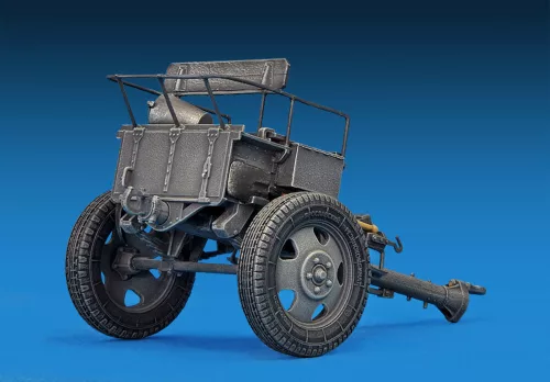 MiniArt German Artillery Tractor T-70 & Gun FK 288 w/crew – 1:35 harcjármű makett