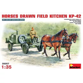  MiniArt Horses drawn field kitchen KP-42 – 1:35 dioráma-kiegészítő