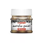 Pentart Metál csillogó bronz színű akrilfesték - hobbi festék 50 ml 3506
