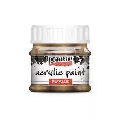   Pentart Metál csillogó bronz színű akrilfesték - hobbi festék 50 ml 3506