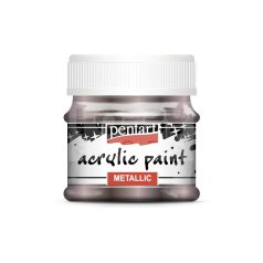   Pentart Metál csillogó lila színű akrilfesték - hobbi festék 50 ml 3507