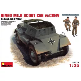   MiniArt Dingo Mk II ( Pz.Kpfw.MK 1 202 (e)) w/crew – 1:35 harcjármű makett