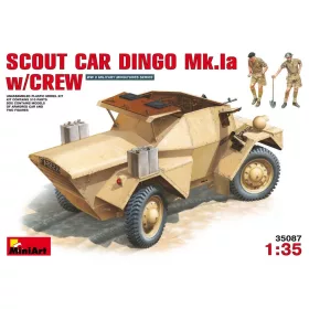   MiniArt Scout Car Dingo Mk 1a w/crew – 1:35 harcjármű makett