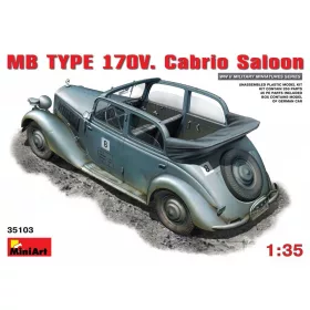 MiniArt MB TYPE 170V  Cabrio Saloon – 1:35 autó makett