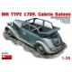 MiniArt MB TYPE 170V  Cabrio Saloon – 1:35 autó makett