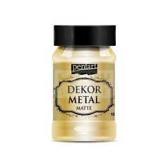 Pentart Dekormetál matt festék arany 100 ml 35107
