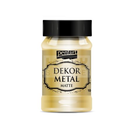 Pentart Dekormetál matt festék arany 100 ml 35107