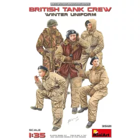   MiniArt British Tank Crew (Winter Uniform) – 1:35 figura makett