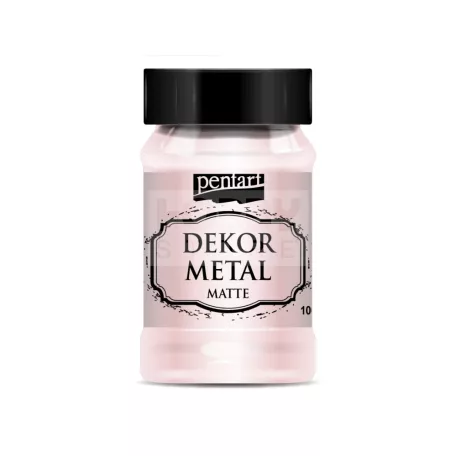 Pentart Dekormetál matt festék rózsaarany 100 ml 35122