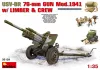 MiniArt USV-BR 76-mm Gun Mod.1941 w/Limber & Crew – 1:35 löveg makett