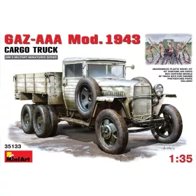   MiniArt GAZ-AAA Mod. 1943 Cargo Truck – 1:35 teherautó makett