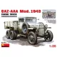 MiniArt GAZ-AAA Mod. 1943 Cargo Truck – 1:35 teherautó makett