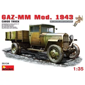   MiniArt GAZ-MM. Mod. 1943. Cargo Truck – 1:35 teherautó makett