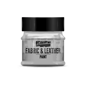 Pentart Textil és bőrfesték csillogó ezüst 50 ml 35139