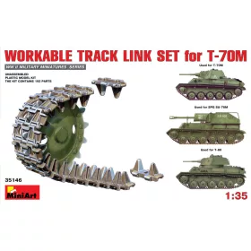   MiniArt Workable Track Link Set for T-70M Light Tank – 1:35 makett-kiegészítő