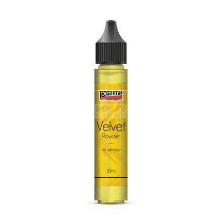 Pentart Bársonypor citromsárga 30 ml 35149