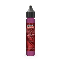Pentart Bársonypor piros 30 ml 35150