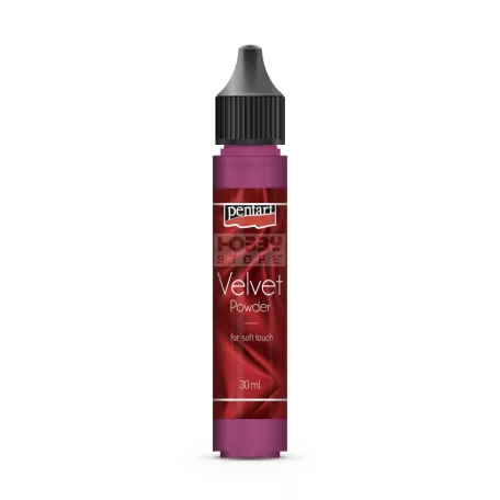 Pentart Bársonypor piros 30 ml 35150