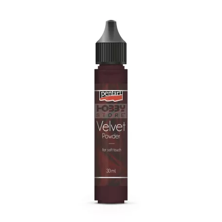 Pentart Bársonypor sötétbarna 30 ml 35152