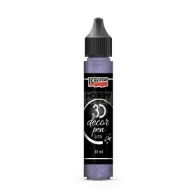 Pentart 3D Dekortoll csillogó lilaezüst 30 ml 35158