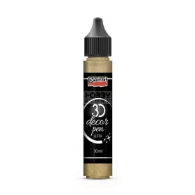 Pentart 3D Dekortoll csillogó arany 30 ml 35160