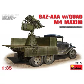 MiniArt GAZ-AAA  w/QUAD M4 MAXIM – 1:35 teherautó makett