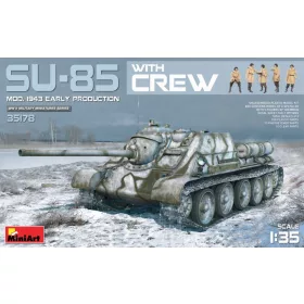   MiniArt SU-85 Mod. 1943 (Early Production) w/Crew – 1:35 harcjármű makett
