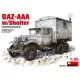MiniArt GAZ-AAA with Shelter – 1:35 teherautó makett