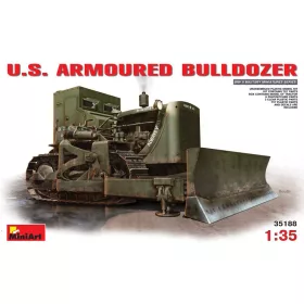 MiniArt U.S. Armoured Buldozer – 1:35 munkagép makett