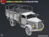 MiniArt German 3t 4x4 Cargo Truck 3.6-6700A Early Prod – 1:35 teherautó makett