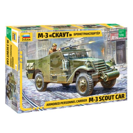 Zvezda M-3 Armored Scout Car makett 1:35 (3519Z)