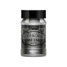 Pentart Dekormetál matt festék antracit 100 ml 35206